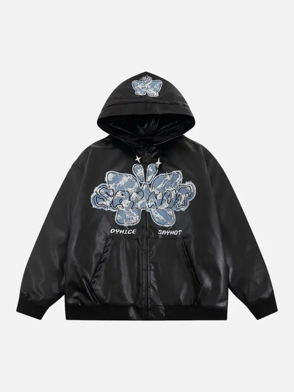 Thesupermade American Street Fashion Leather And Cotton Jacket - Maxizero.chimpone.com 