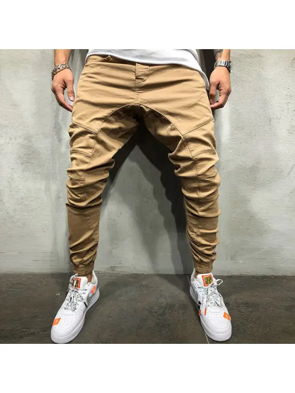 Fashion Mens Solid Color Loose Pants - Spikesky.chimpone.com 