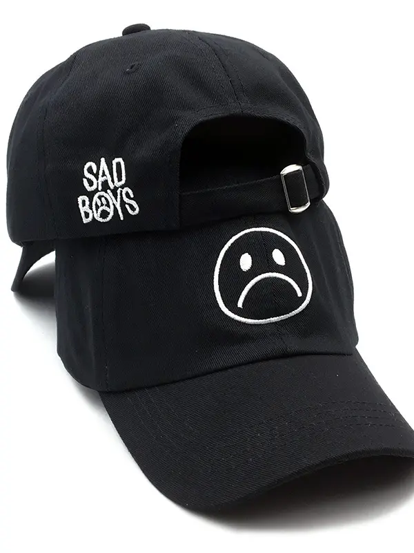 Men's crying sad boys embroidered baseball cap - Inkshe.com 