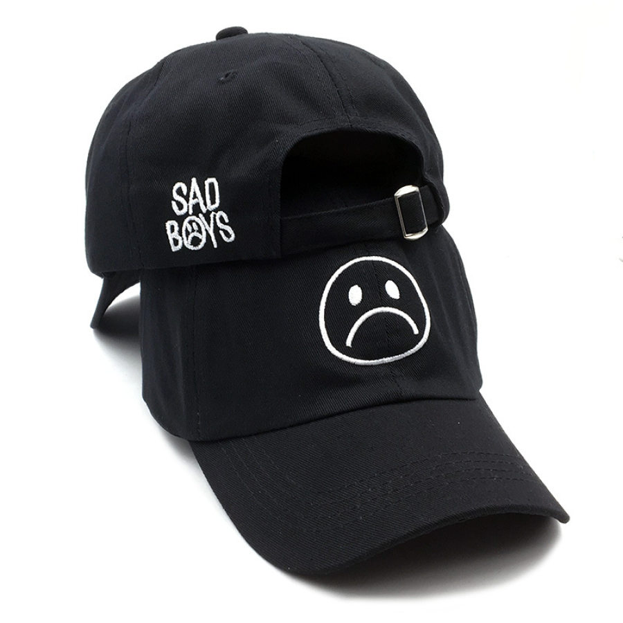 

Men's crying sad boys embroidered baseball cap