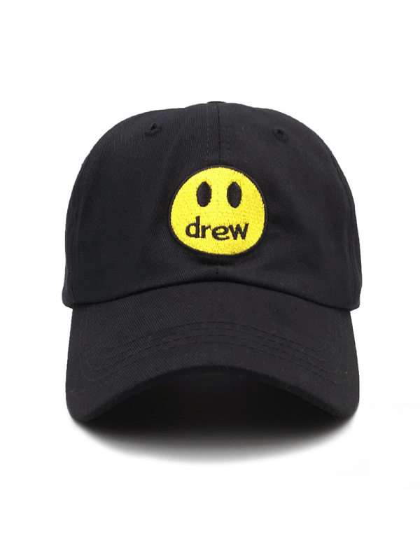 Men's Drew Smiley Embroidered Baseball Cap - Inkshe.com 