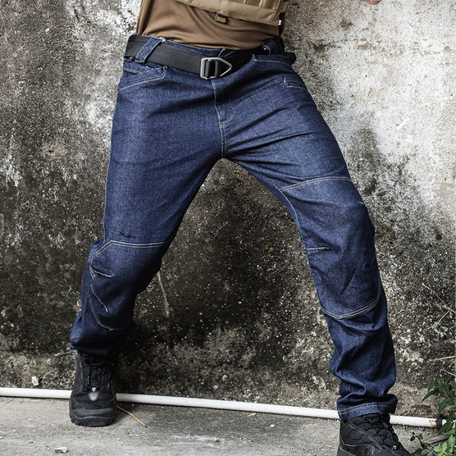 

Mens wear-resistant stretch outdoor tactical jeans
