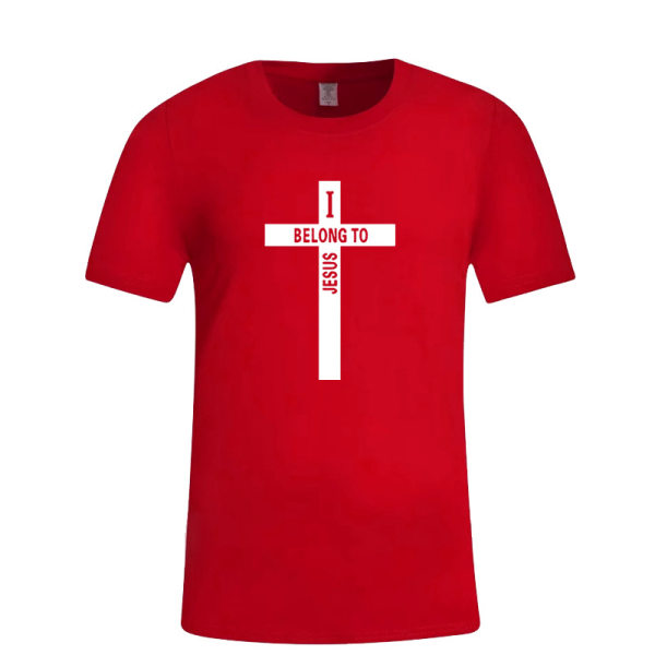 Cross-Print Fashion T-Shirt - menilyshop.com