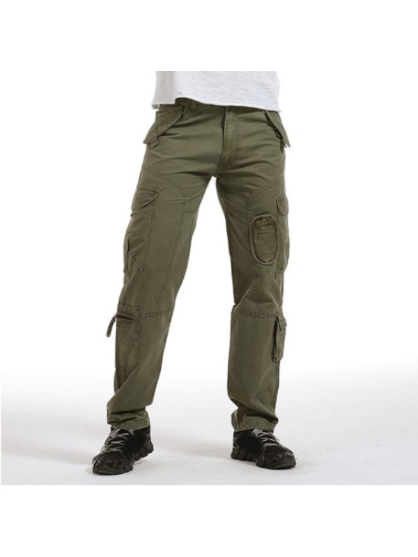 Casual Cotton Loose Multi Pocket Cargo Trousers