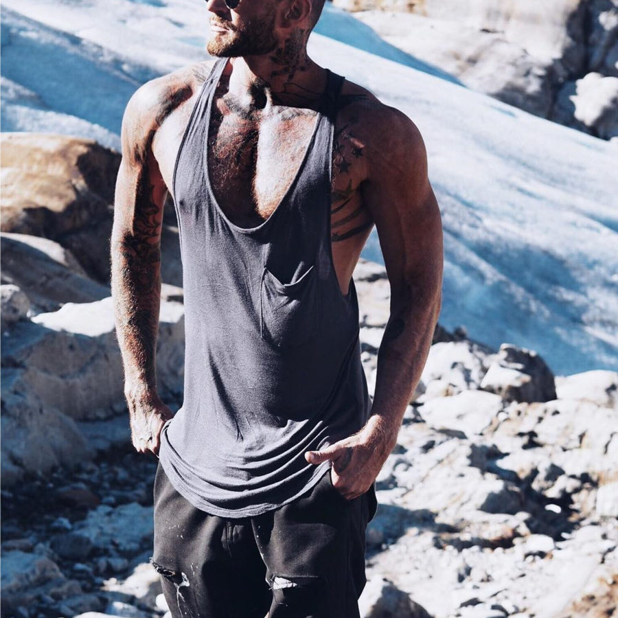 

Men's Casual Plain Tank Top