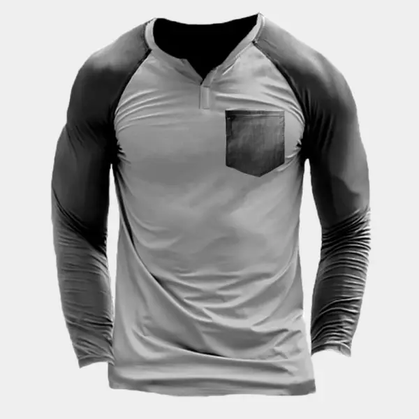 Men's Outdoor Tactical Classic Stitching Long-sleeved Shirt - Rianman.com 