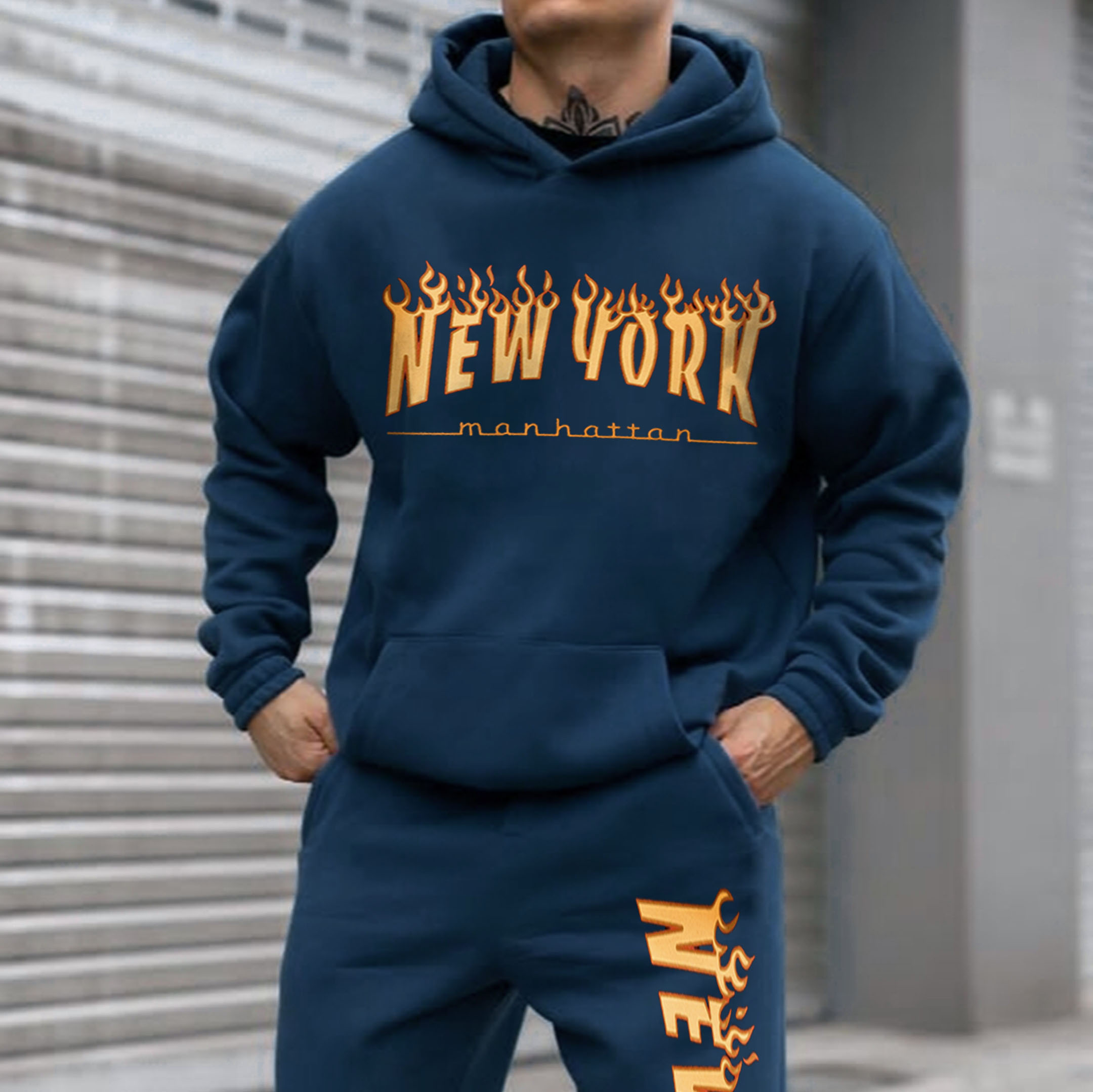 Retro Men's New Your Hoodie