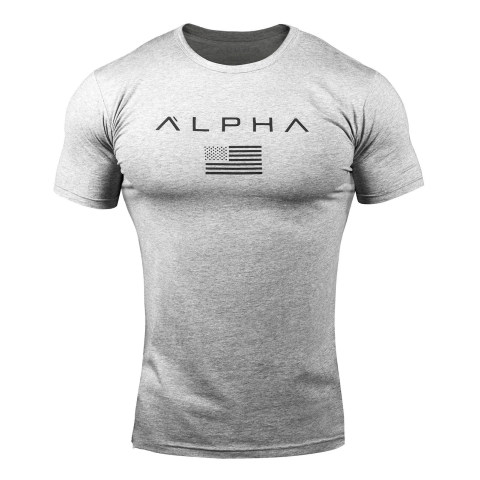 Alpha Flag Athletic Fit T shirt
