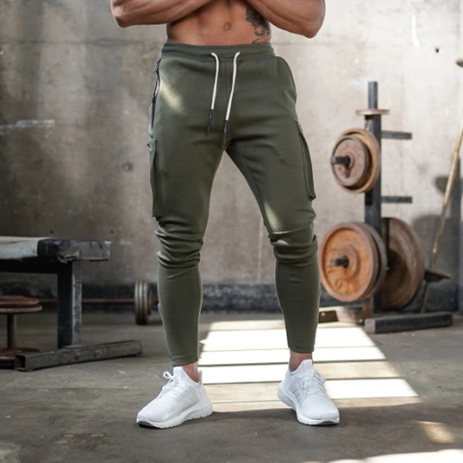 

Sports fitness overalls mens camouflage fitness trousers