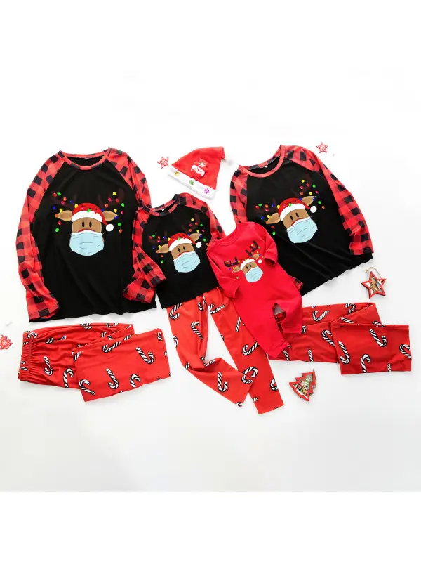 Christmas Print Matching Pajamas Home Wear - Smilemay.chimpone.com 