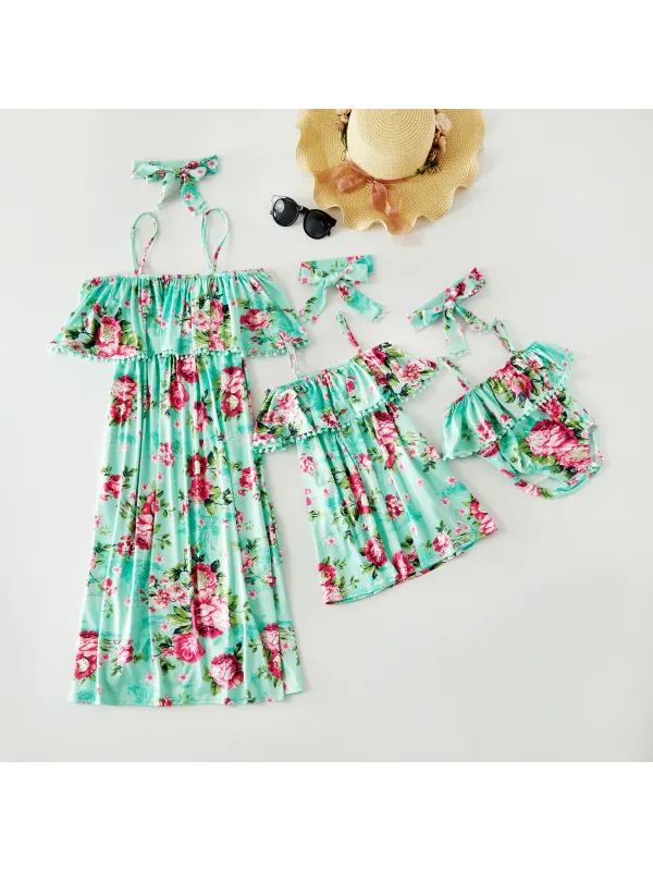 Mom Girl Baby Print Comfortable Dress - Smilemay.chimpone.com 
