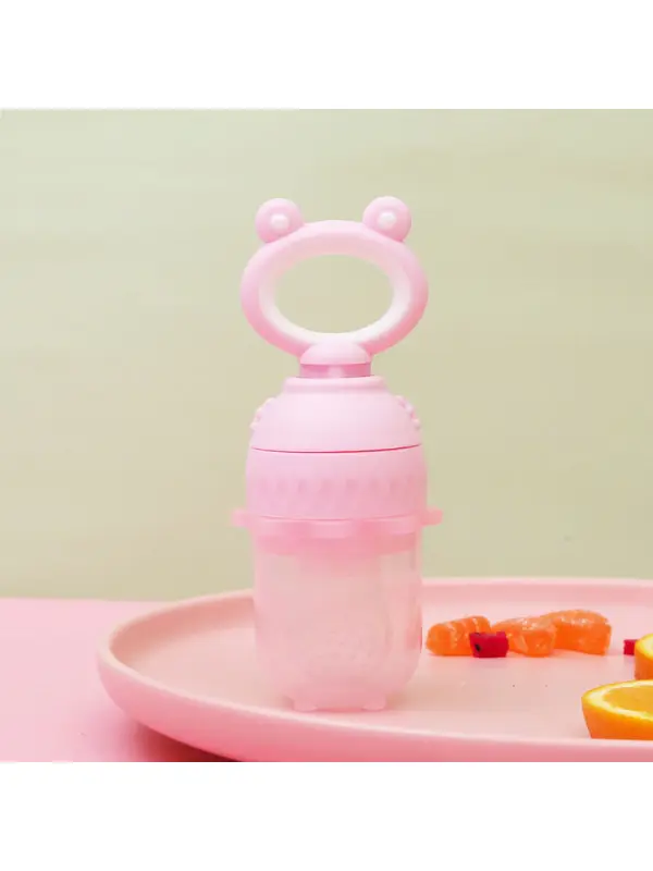 Baby Eating Fruit Supplementary Food Chewing Milk Can Push Teether Fruit And Vegetable Music Molar Stick Pacifier Baby Chewing Supplementary Food - Smilemay.chimpone.com 