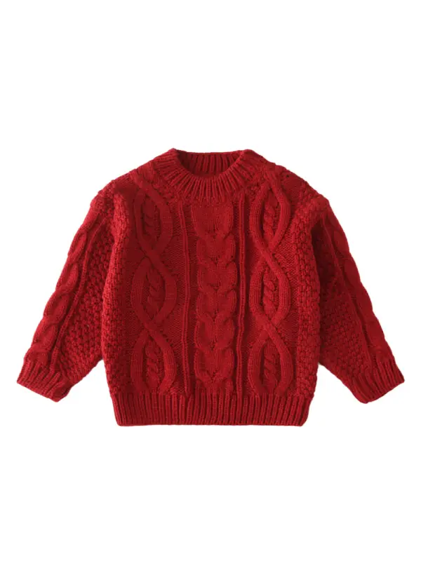 Parent-child Thickening Autumn And Winter Pure Cotton Sweater - Smilemay.chimpone.com 