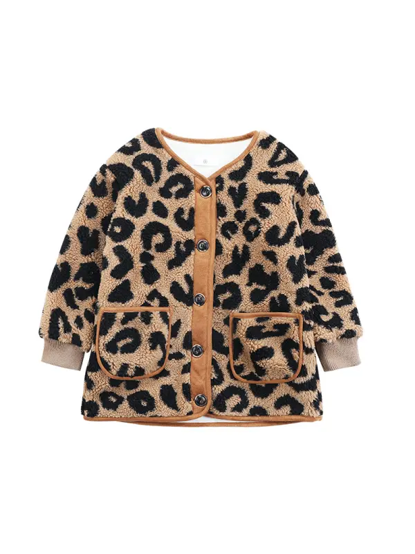 Parent-child Style Sherpa Little Girl’s Stylish Korean Style Jacket - Smilemay.chimpone.com 