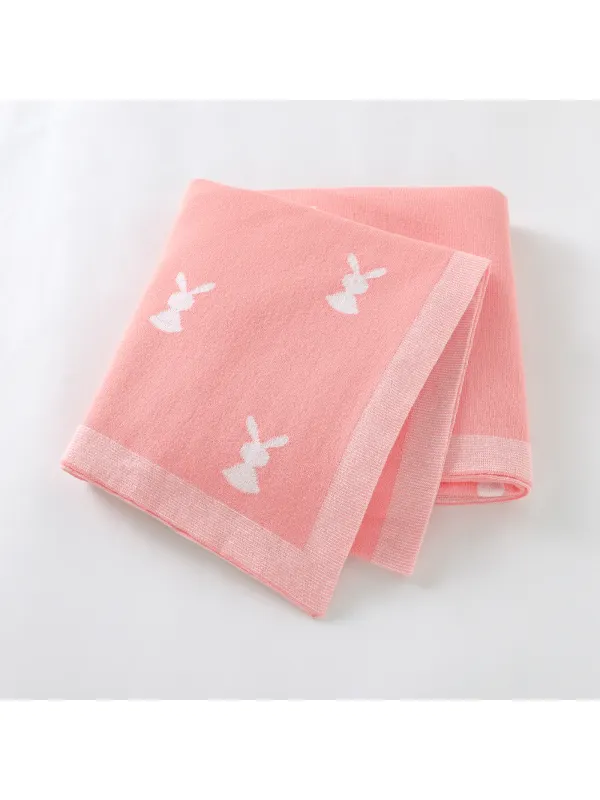 Cute Rabbit Baby Knitting Blanket Quilt - Smilemay.chimpone.com 