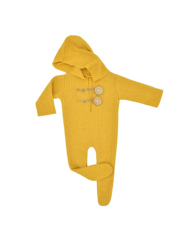 Newborn Knitted Hooded Jumpsuit Photography Suit - Smilemay.chimpone.com 