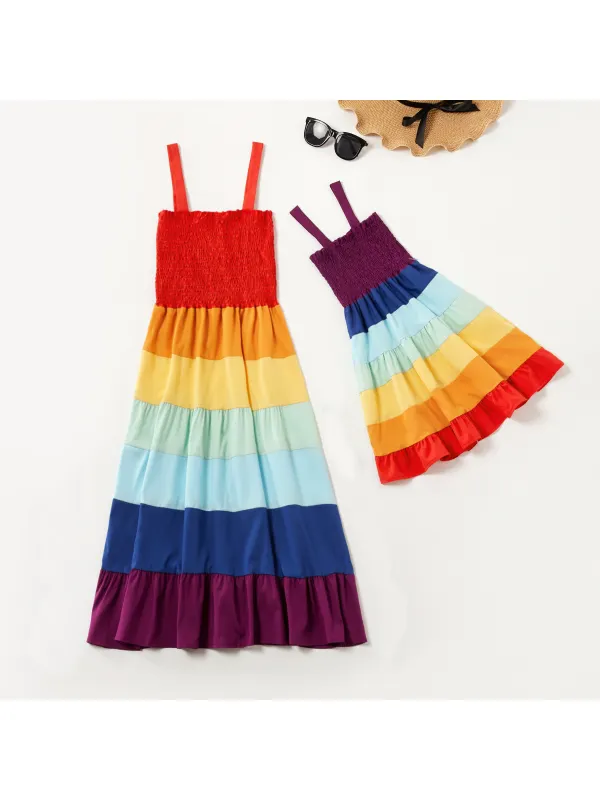 Mom Girl Rainbow Dress - Smilemay.chimpone.com 