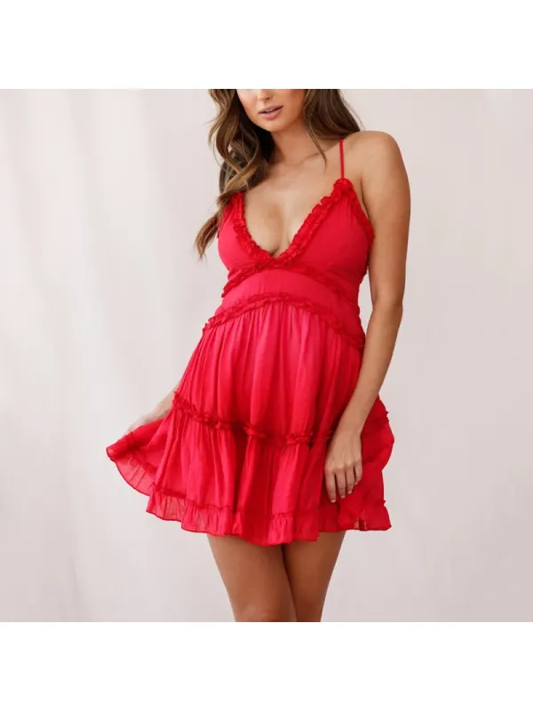 Maternity Low Back Strap Dress - Smilemay.chimpone.com 