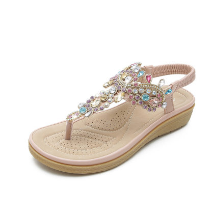 Women's Vintage Bohemian Rhinestone Flip-flop Sandals