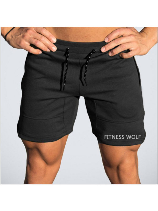 Men's sports running outdoor embroidered cropped pants - Inkshe.com 