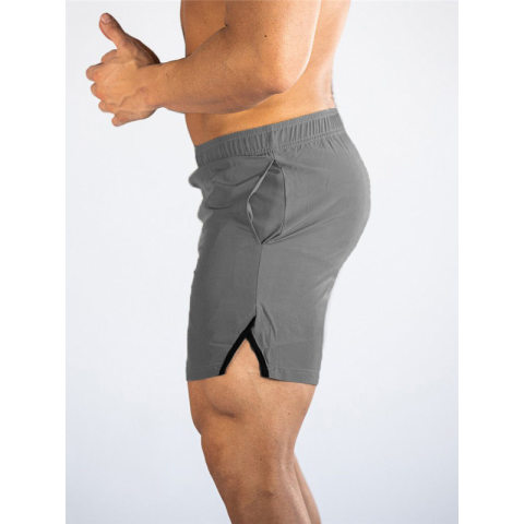 Solid color sports leisure fitness shorts