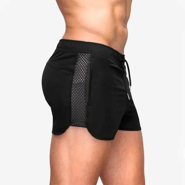 Men's sports stretch mesh shorts 