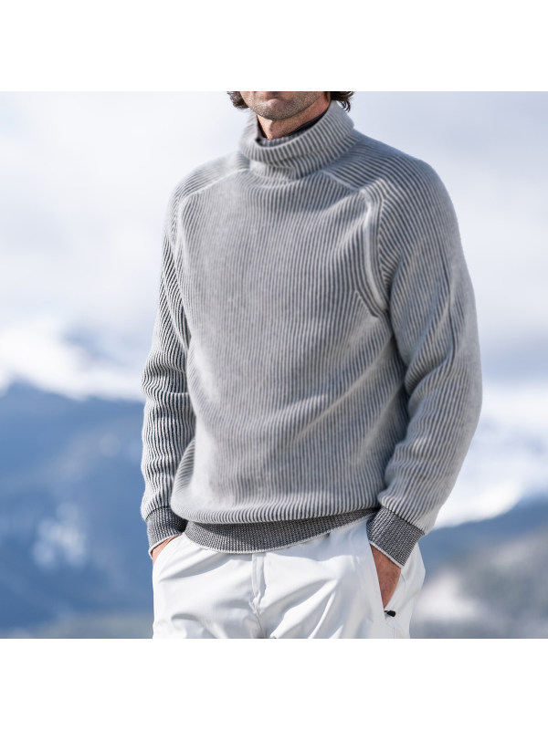 Dinghy cashmere turtleneck ski sweater