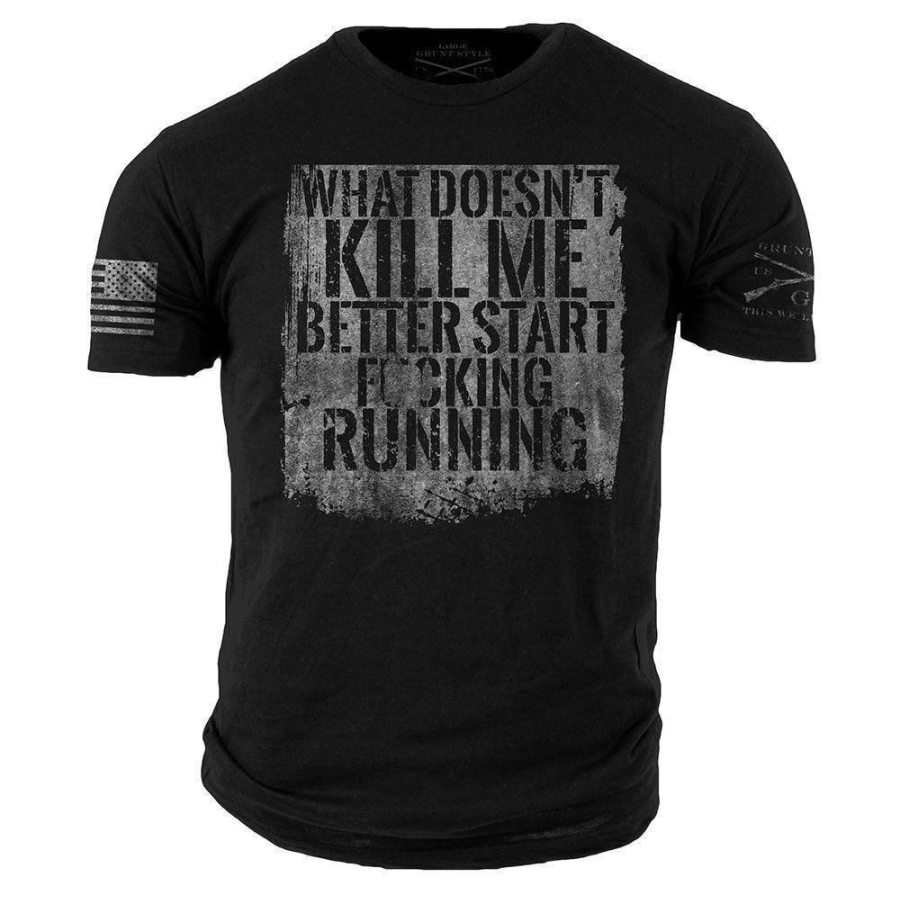 

Men's retro casual short sleeve T-shirt