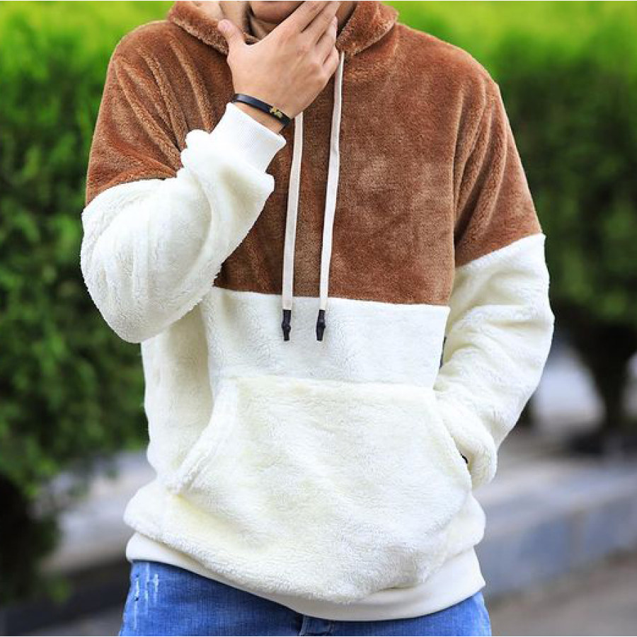 

Coral Fleece Hooded Sweatshirt
