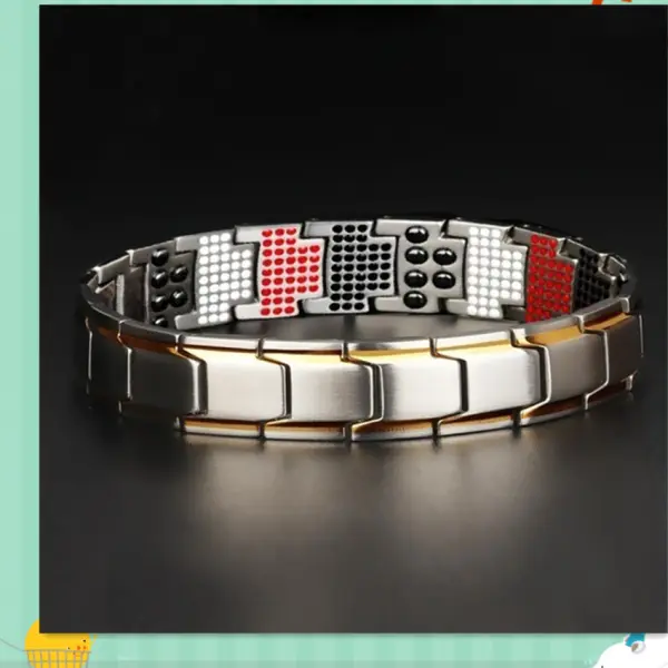 Amazon Explosive Magnetotherapy Bracelet Detachable Magnet Fine Multipoint Bracelet Men's Accessories Couple Bracelets - Fineyoyo.com 