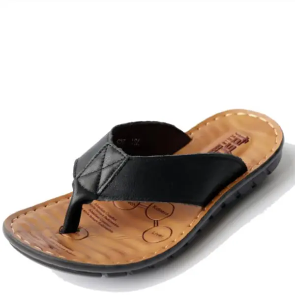 Men's Leather Flip Flops