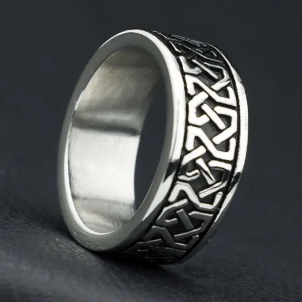 Classic Pattern Stainless Steel Ring - Fineyoyo.com 