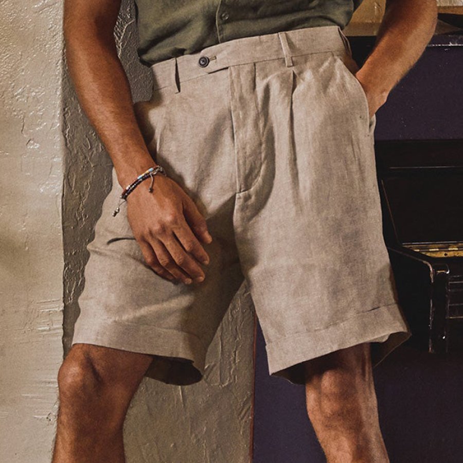 

Vintage Formal Linen Shorts