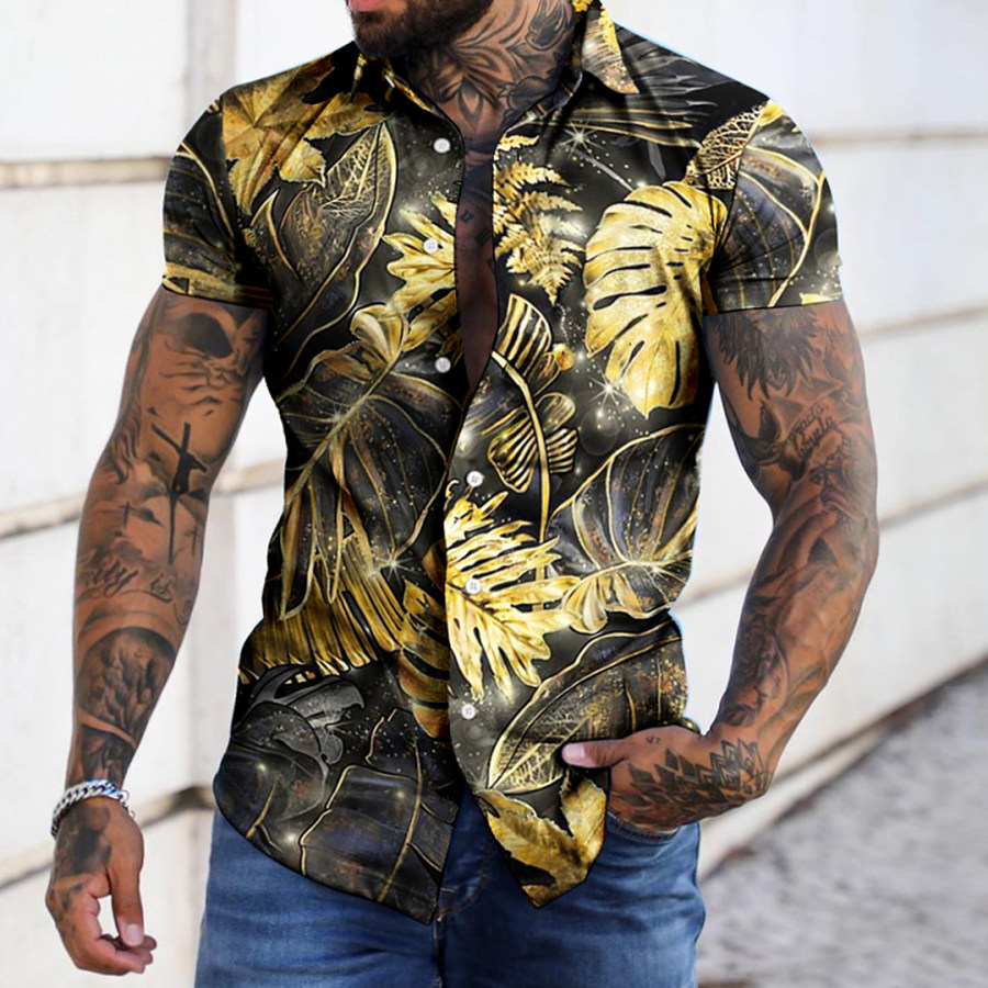 

Men's Seaside Beach Short Sleeve Shirt