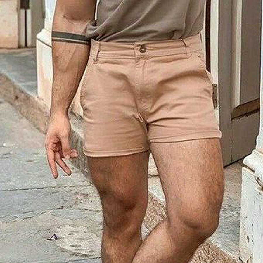 

Men's Smiple Solid Casual Shorts