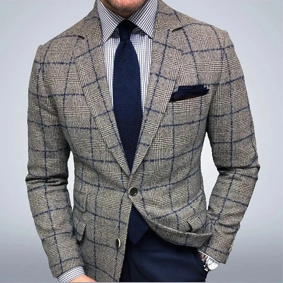 Men's Gentleman Casual Party Dinner Suit Jacket