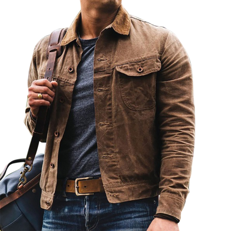 Men's Outdoor Multi-pocket Workwear Chic Lapel Jacket