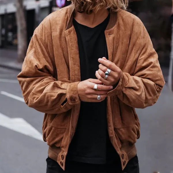 Autumn Winter Retro Thickened Casual Men's Jacket - Yiyistories.com 