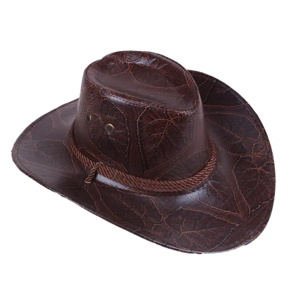 Men's Vintage American Western Cowboy Hat - Fineyoyo.com 