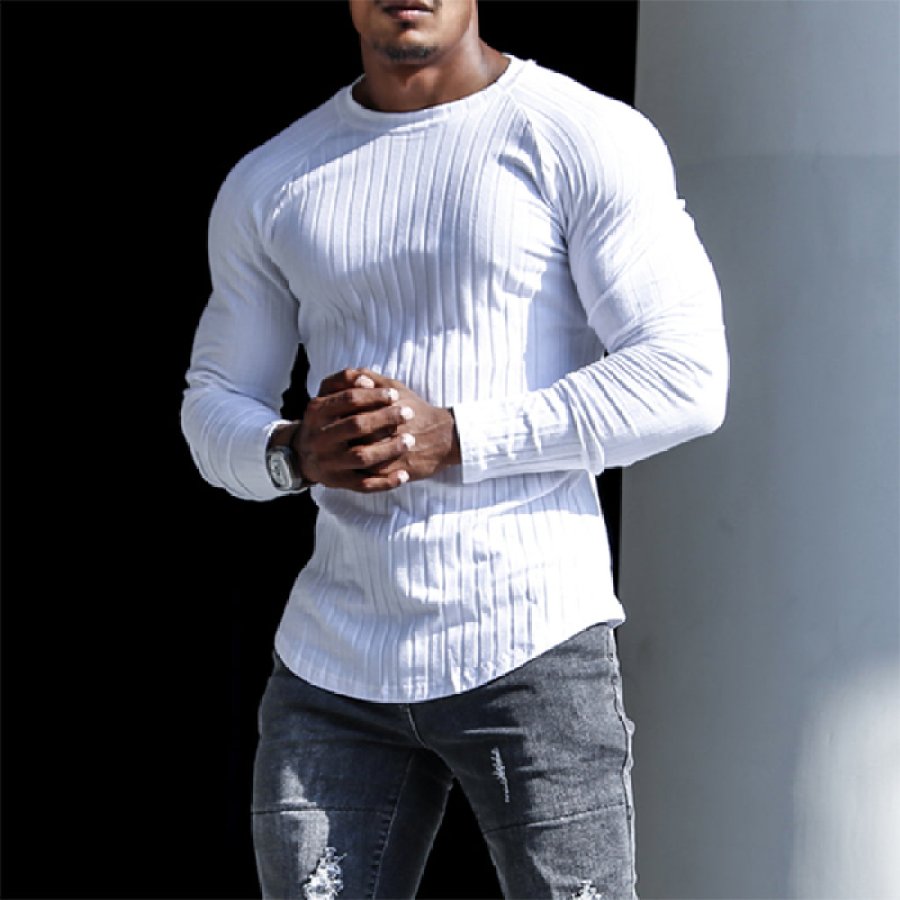 

Men's Casual Tight Long Sleeve T-Shirt