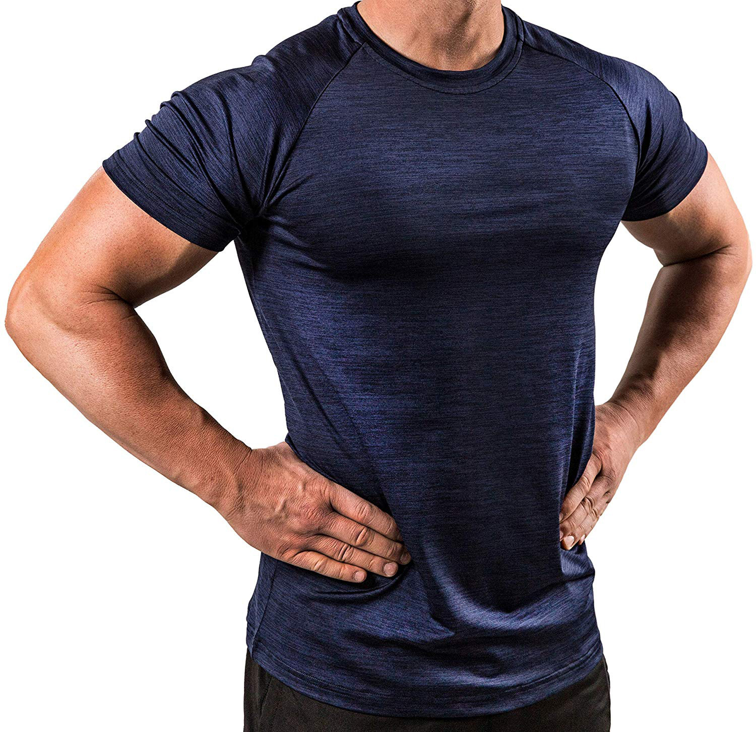Men's Outdoor Quick-drying Breathable Chic Sports Running High Elastic Slim Fit T-shirt