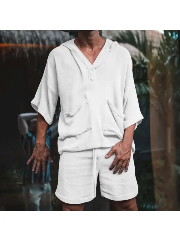 Cotton Linen Loose Casual Suit Vacation Men's Clothing - Valiantlive.com 