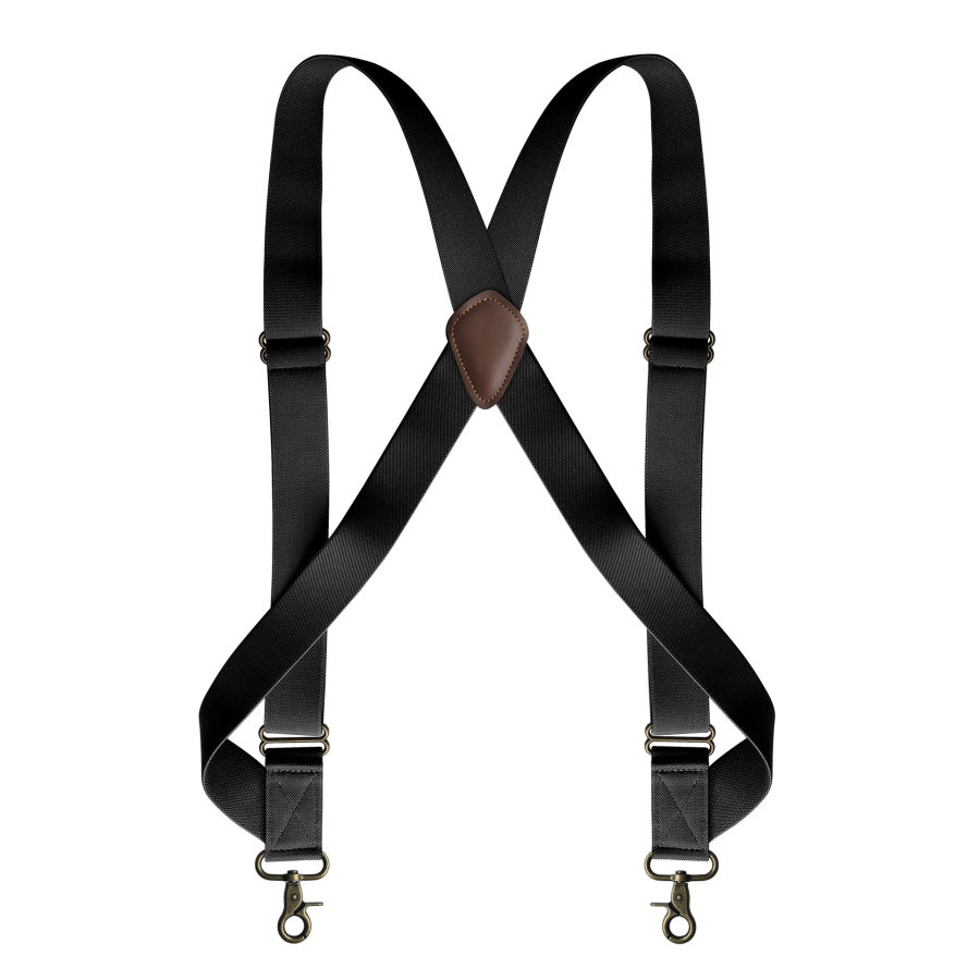 

Men'S Casual Two-Clip Bronze Hook Buckle Elastic Suspenders