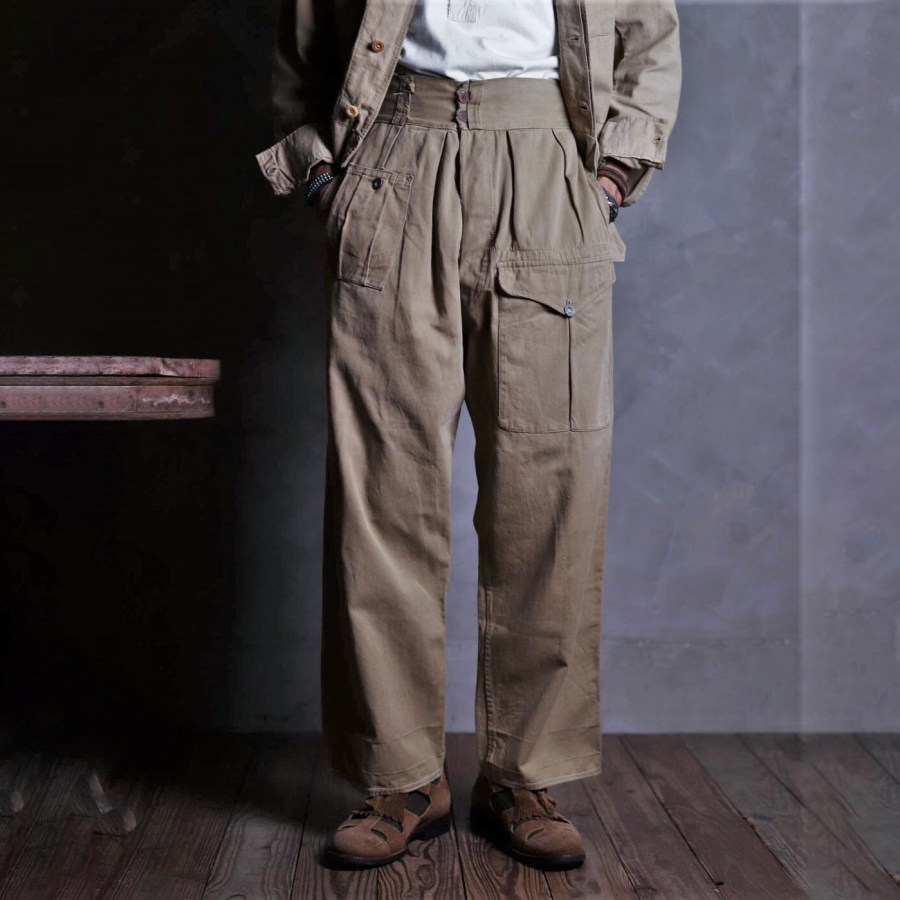 

1940's British Army Indian Made Khaki Drill Gurkha Trousers