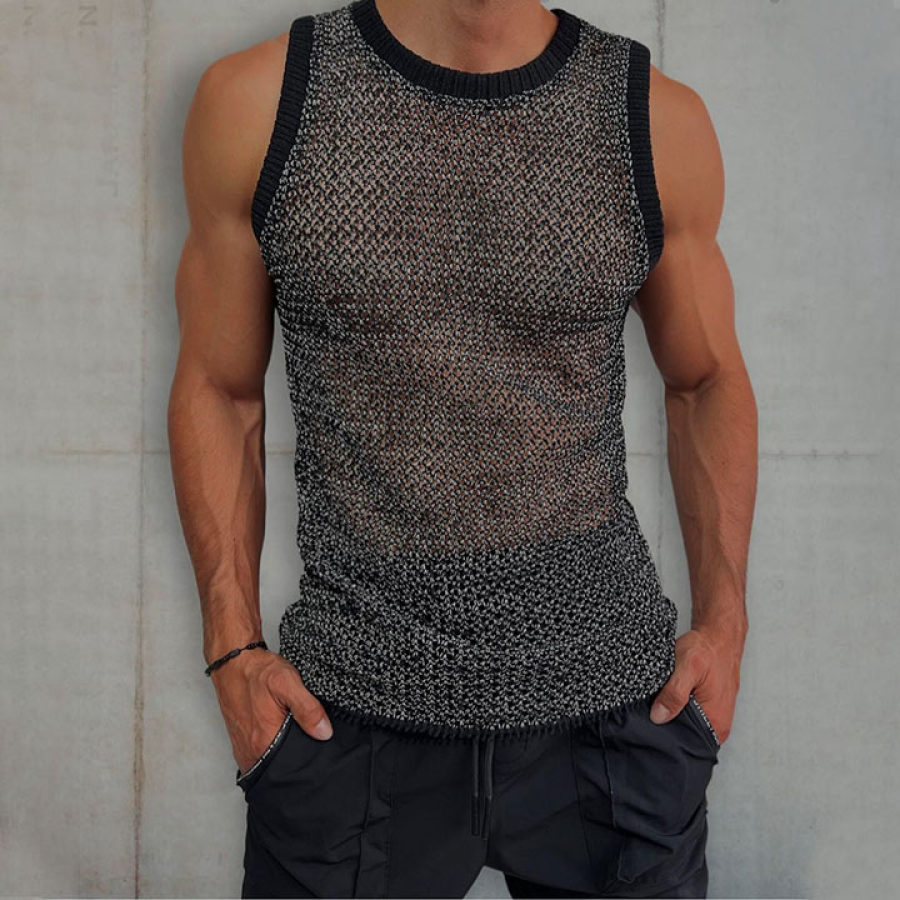 

Sexy Mesh Léger Sans Manches Pour Hommes