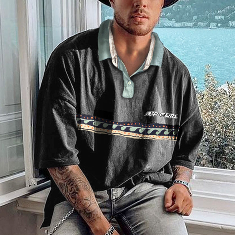 

Men's Vintage Holiday Surf Polo T-Shirt