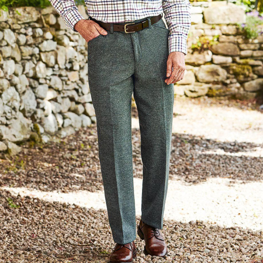 

Мужские шерстяные брюки Lovat из саржи с карманом «лягушка» тяжелые удобные сохраняющие тепло на каждый день шерстяные брюки