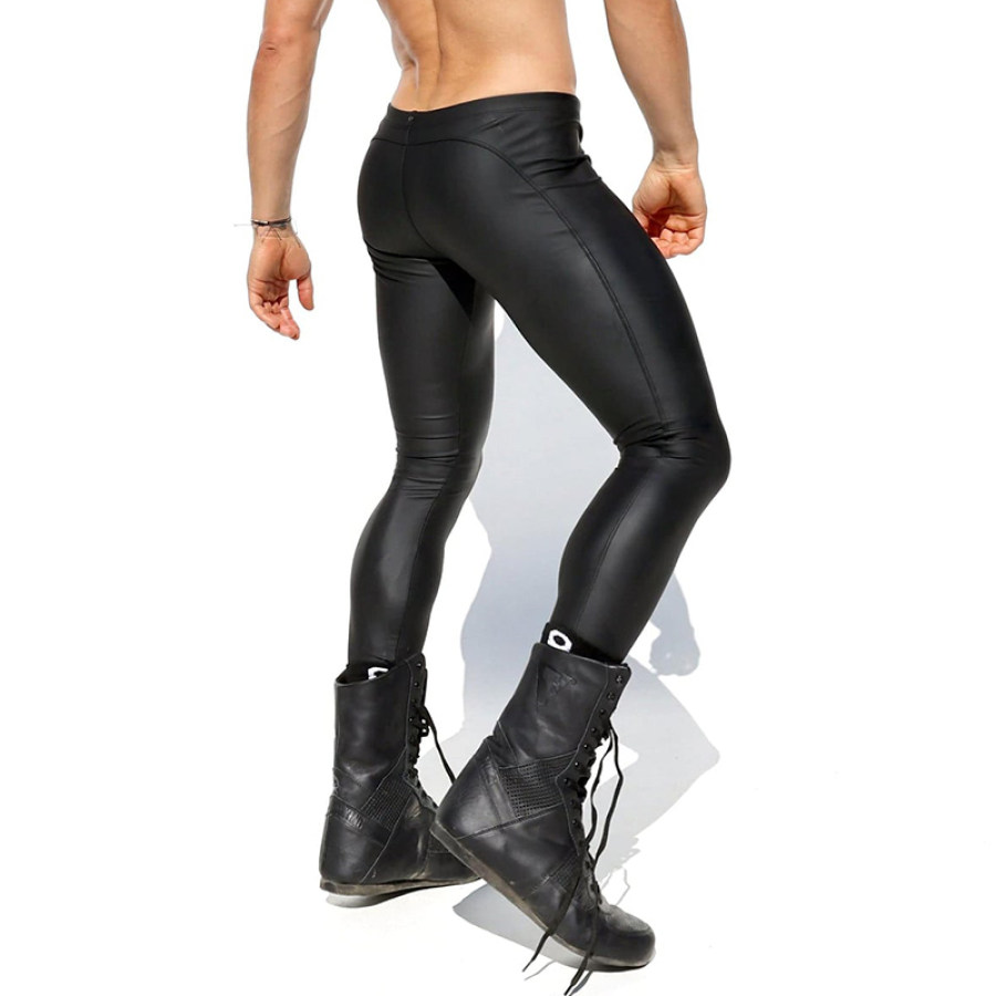 

Men's Sexy Tight Leather Pants