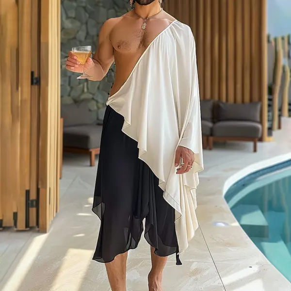 Men's Cropped Designer Style Party Robe Cardigan - Ootdyouth.com 