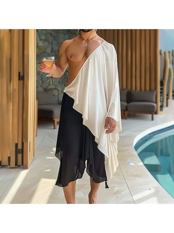 Men's Cropped Designer Style Party Robe Cardigan - Ootdmw.com 